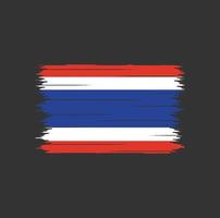 Thailand Flag Brush vector