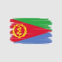 cepillo de bandera de eritrea vector