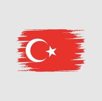 Turkey Flag Brush vector