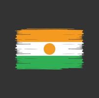 Niger Flag Brush vector