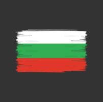 cepillo de bandera de bulgaria vector