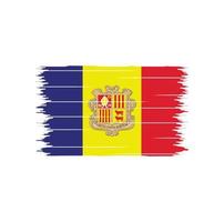 Andorra Flag Brush vector