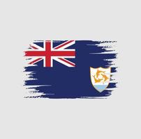 Anguilla Flag Brush vector
