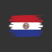 cepillo de bandera de paraguay vector