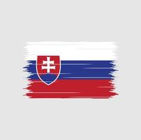 Slovakia Flag Brush vector