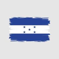 Flag of Honduras with watercolor brush style vector
