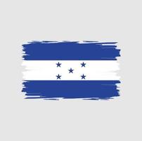 bandera de honduras con estilo de pincel de acuarela vector