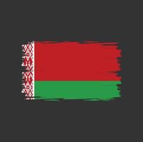 Flag of Belarus with watercolor brush style vector