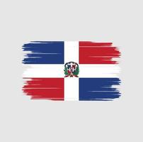 Dominican Republic Flag Brush vector