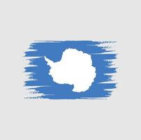 Antarctica Flag Brush vector