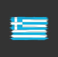 pincel de bandera de grecia vector