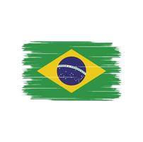 cepillo de bandera de brasil vector