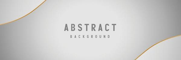 banner Abstract geometric white and gray color background vector illustration.