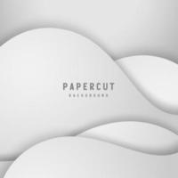 banner Abstract geometric white and gray color background vector illustration.