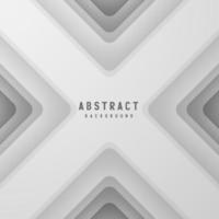 banner Abstract geometric white and gray color background vector illustration.