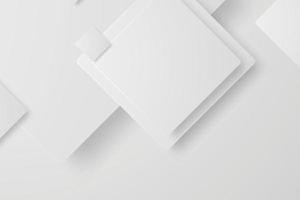 Ilustración de vector de fondo de color blanco y gris geométrico abstracto de banner.