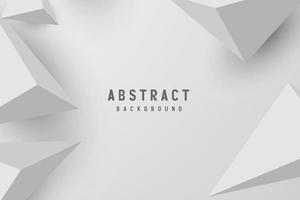 banner Abstract geometric white and gray color background vector illustration.