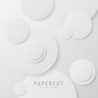 banner Abstract geometric white and gray color background vector illustration.