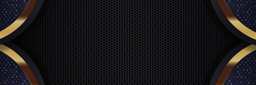 Tablero de fondo de vector abstracto de banner dorado para diseño de texto y mensaje moderno. ilustración vectorial