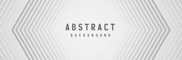 banner Abstract geometric white and gray color background vector illustration.