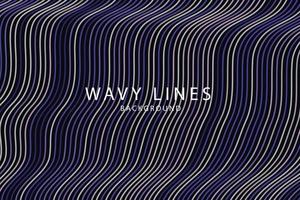 banner Wave Lines Pattern an Abstract Stripe Background, Vector