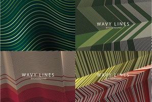 banner Wave Lines Pattern an Abstract Stripe Background, Vector