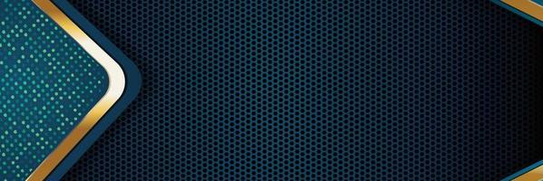 Tablero de fondo de vector abstracto de banner dorado para diseño de texto y mensaje moderno. ilustración vectorial