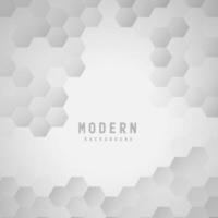 banner Abstract geometric white and gray color background vector illustration.