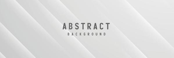 banner Abstract geometric white and gray color background vector illustration.