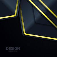 Tablero de fondo de vector abstracto de banner dorado para diseño de texto y mensaje moderno. ilustración vectorial