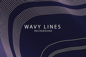 banner Wave Lines Pattern an Abstract Stripe Background, Vector