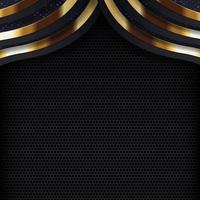 gold banner Abstract vector background board for text and message design modern. vector illustration