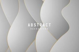 banner Abstract geometric white and gray color background vector illustration.