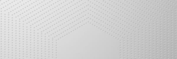 banner Abstract geometric white and gray color background vector illustration.