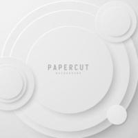 banner Abstract geometric white and gray color background vector illustration.