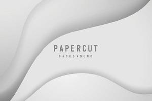 banner Abstract geometric white and gray color background vector illustration.