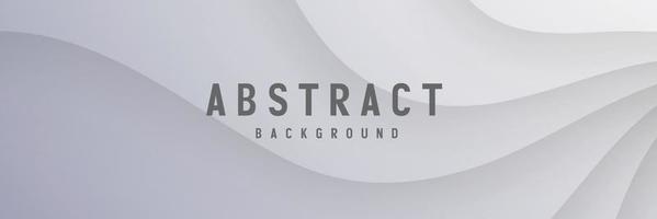 banner Abstract geometric white and gray color background vector illustration.