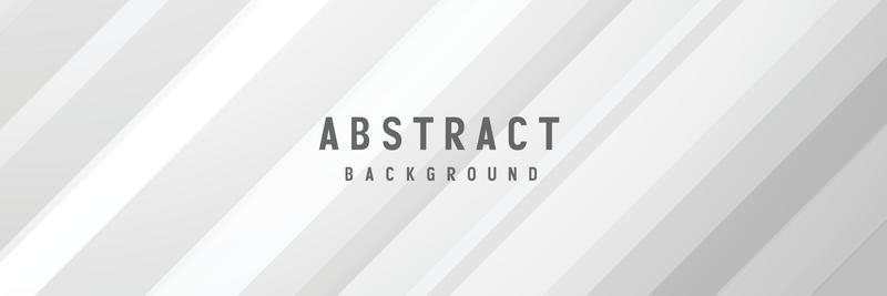 banner Abstract geometric white and gray color background vector illustration.