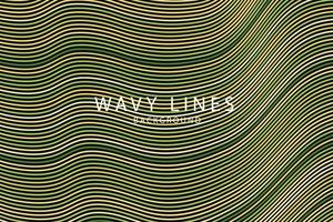 banner Wave Lines Pattern an Abstract Stripe Background, Vector