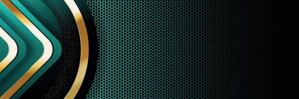 Tablero de fondo de vector abstracto de banner dorado para diseño de texto y mensaje moderno. ilustración vectorial