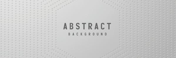 banner Abstract geometric white and gray color background vector illustration.