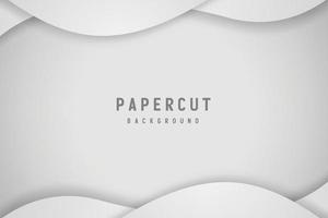 banner Abstract geometric white and gray color background vector illustration.