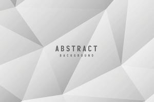 banner Abstract geometric white and gray color background vector illustration.