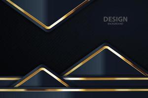 Tablero de fondo de vector abstracto de banner dorado para diseño de texto y mensaje moderno. ilustración vectorial