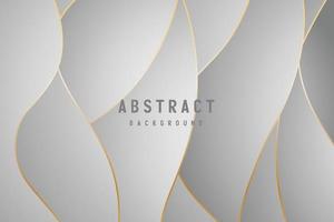 banner Abstract geometric white and gray color background vector illustration.