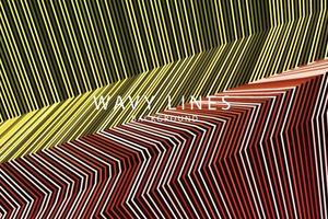 banner Wave Lines Pattern an Abstract Stripe Background, Vector