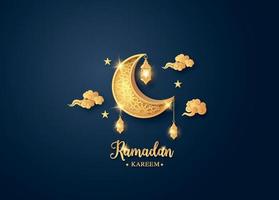 Ramadan Kareem greeting card vector