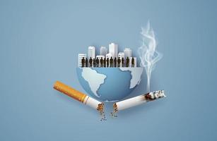 No smoking and World No Tobacco Day vector