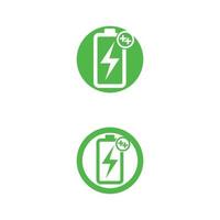 Battery icon and charging, charge indicator Vector logo design level Battery Energy Power running low up status batteries set logo Charge level illustration