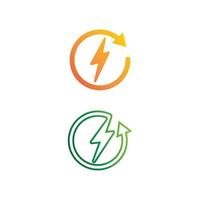 Battery icon and charging, charge indicator Vector logo design level Battery Energy Power running low up status batteries set logo Charge level illustration